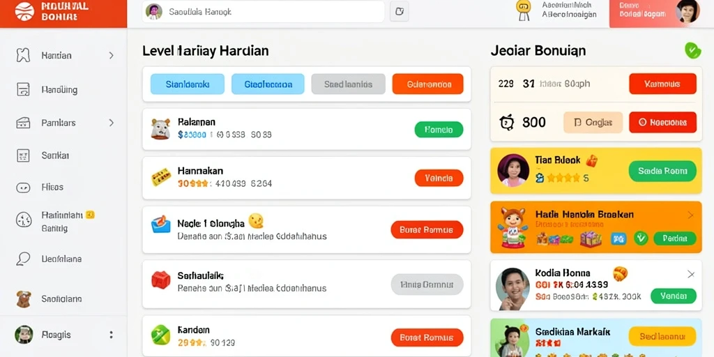 Tampilan antarmuka IDNSCORE yang menarik dan mudah digunakan.