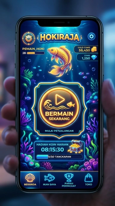 Cuplikan layar menu unduhan hokiraja untuk perangkat Android